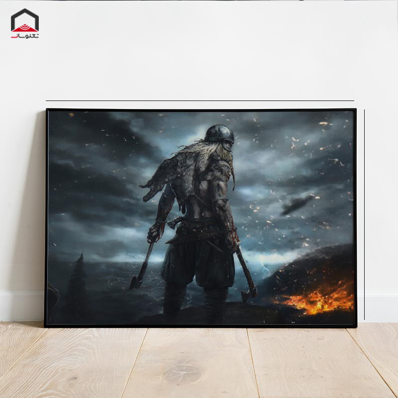 تابلو شاسی 20*15 Assassins Creed VALHALLA کد 2