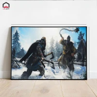 تابلو شاسی 20*15 Assassins Creed Valhalla کد 3