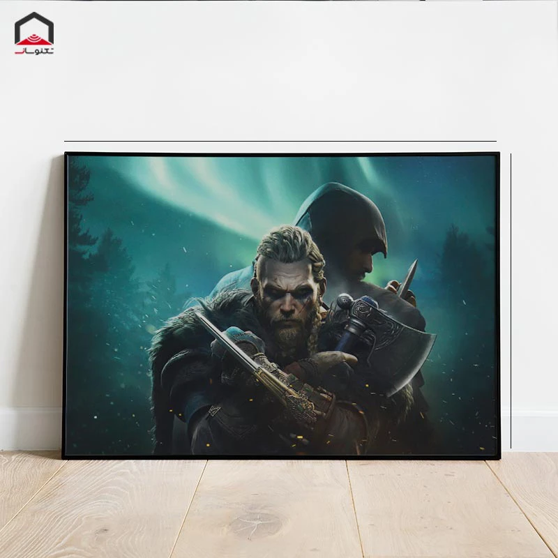 تابلو شاسی 20*15 Assassins Creed Valhalla کد 4