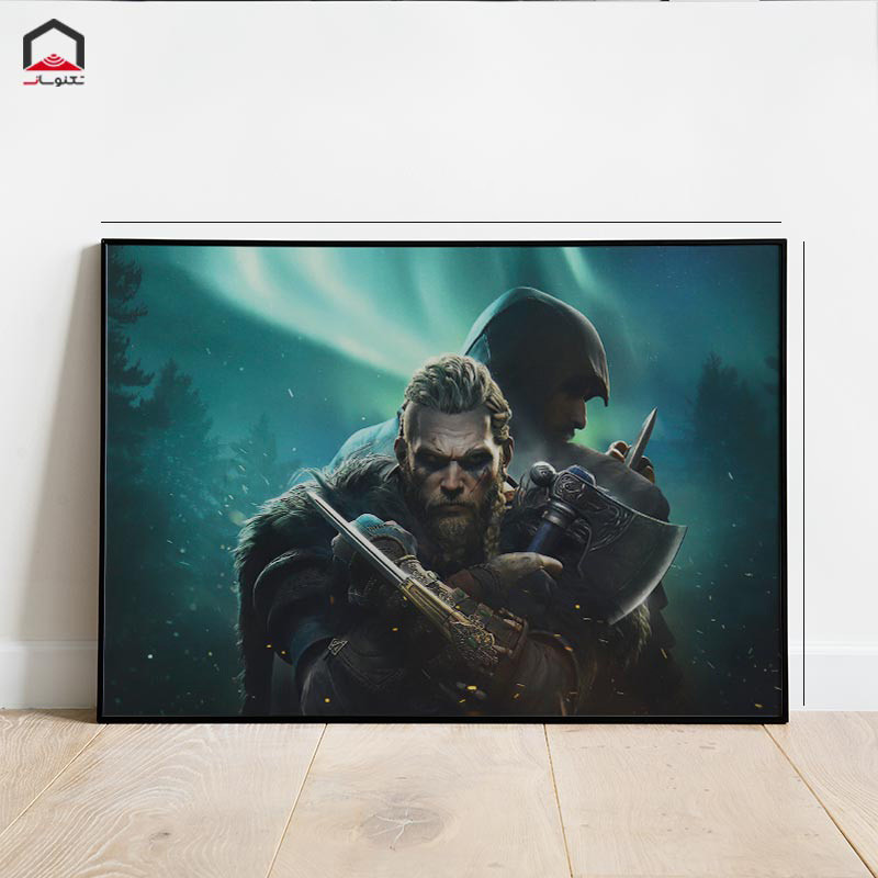 تابلو شاسی 20*15 Assassins Creed Valhalla کد 4