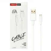 کابل فست شارژ Tranyoo S13-C 6A Type-C 1m