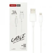 کابل آیفونی فست شارژ Tranyoo S13-I 3A 1m