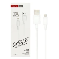 کابل آیفونی فست شارژ Tranyoo S13-I 3A 1m