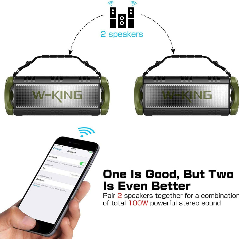 اسپیکر بلوتوث دبلیو کینگ W-King D8