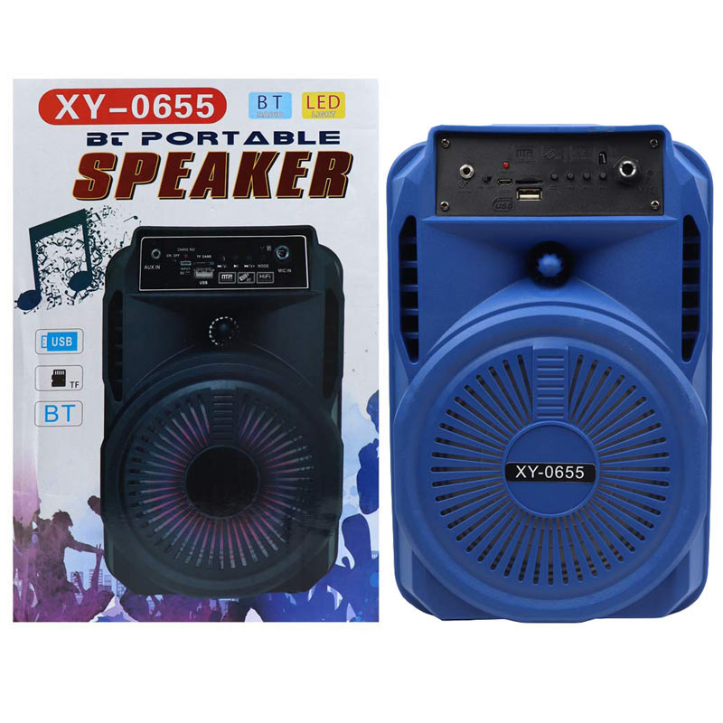 اسپیکر چمدانی بلوتوثی رم و فلش خور XY-0655