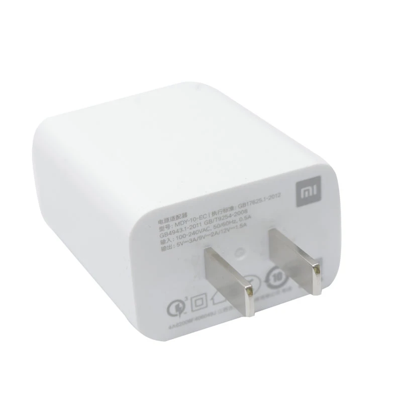 شارژر دیواری فست شارژ Xiaomi MDY-10-EC QC3 PD 3A 18W سرجعبه + کابل Type-C و تبدیل دو به دو