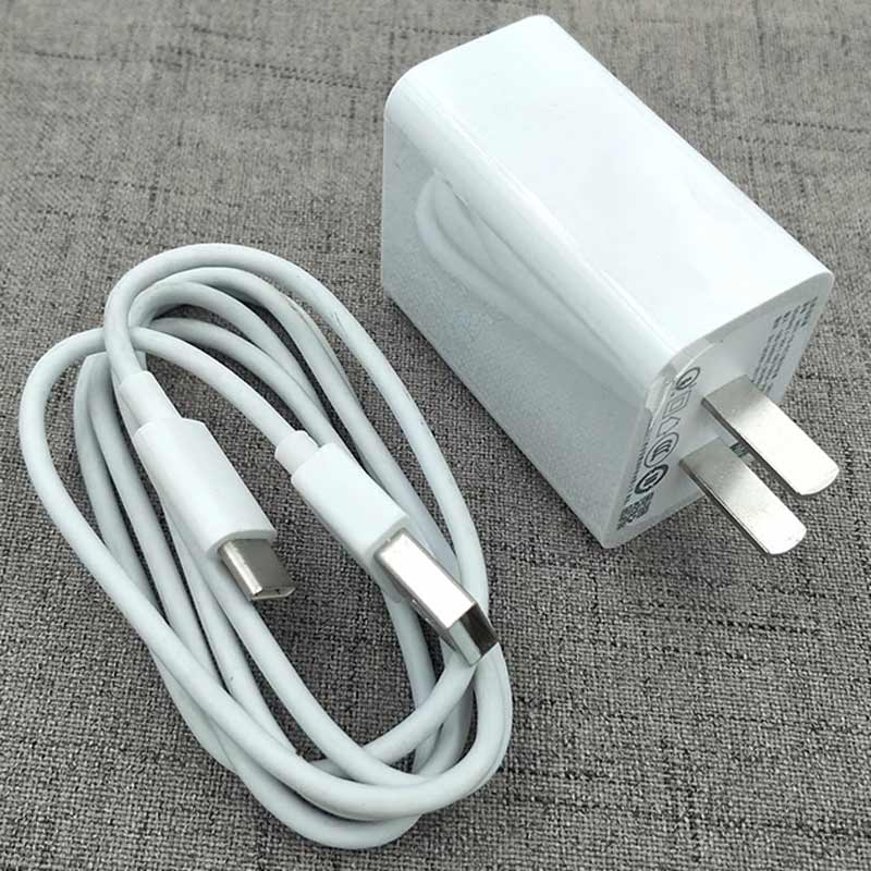 شارژر دیواری فست شارژ Xiaomi MDY-10-EC QC3 PD 3A 18W سرجعبه + کابل Type-C و تبدیل دو به دو