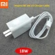 شارژر دیواری فست شارژ Xiaomi MDY-10-EC QC3 PD 3A 18W سرجعبه + کابل Type-C و تبدیل دو به دو