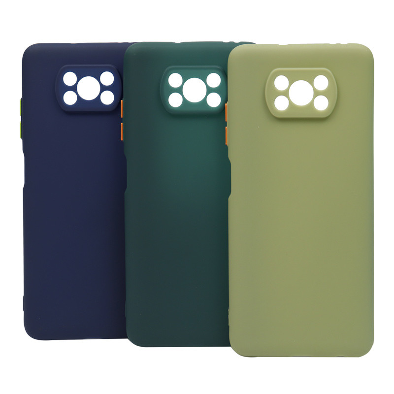 قاب طرح سیلیکونی محافظ لنزدار Xiaomi Poco x3/x3 NFC/x3 pro