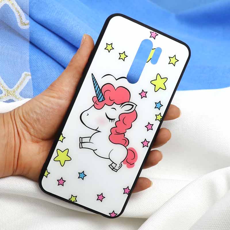 قاب پشت گلسی طرح یونیکورن Xiaomi Redmi 9