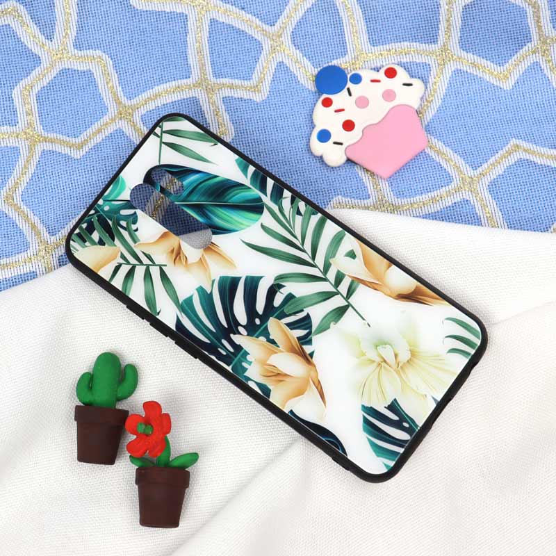 قاب پشت گلسی طرح برگ Xiaomi Redmi 9
