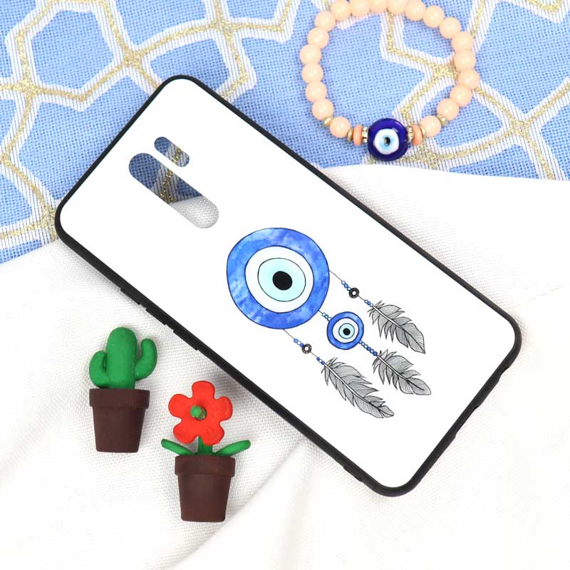قاب پشت گلسی طرح چشم و نظر Xiaomi Redmi 9