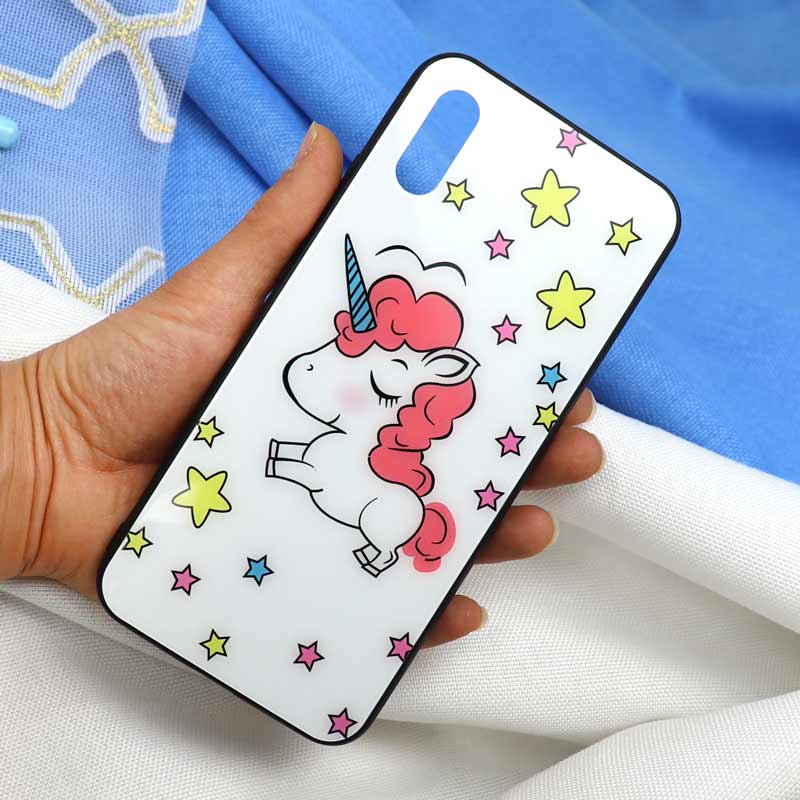 قاب پشت گلسی طرح یونیکورن Xiaomi Redmi 9A