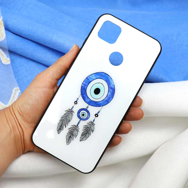 قاب پشت گلسی طرح چشم و نظر Xiaomi Redmi 9C