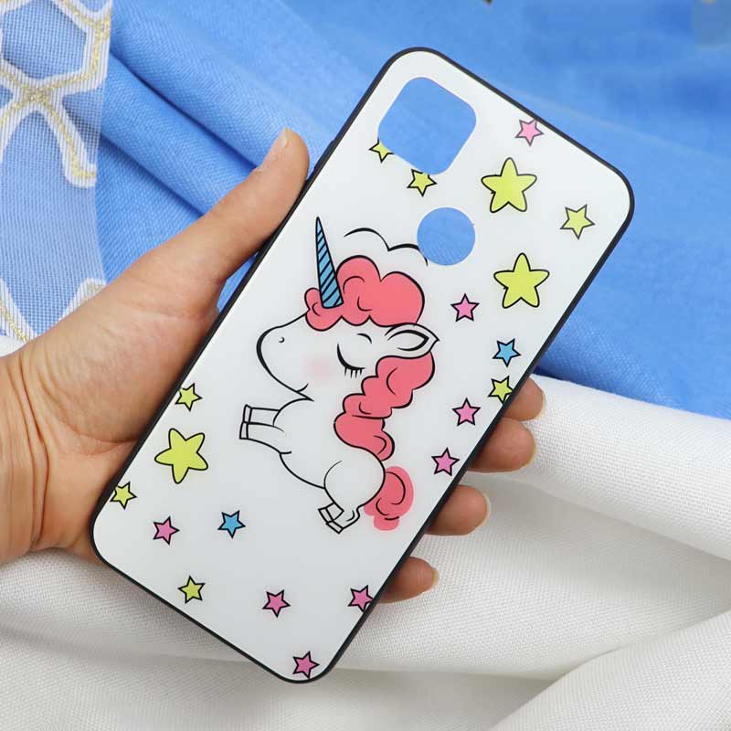 قاب پشت گلسی طرح یونیکورن Xiaomi Redmi 9C