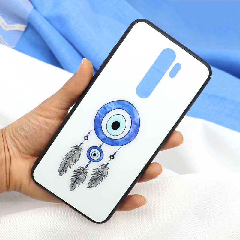 قاب پشت گلس شیائومی Redmi Note 8 Pro طرح چشم و نظر