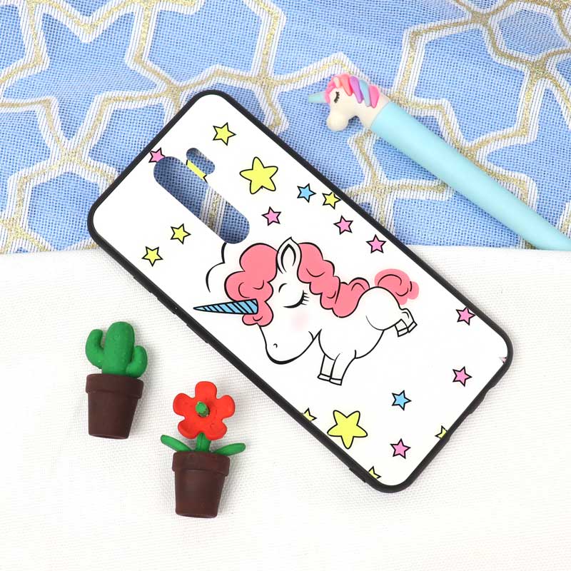قاب پشت گلسی طرح یونیکورن Xiaomi Redmi Note 8 Pro