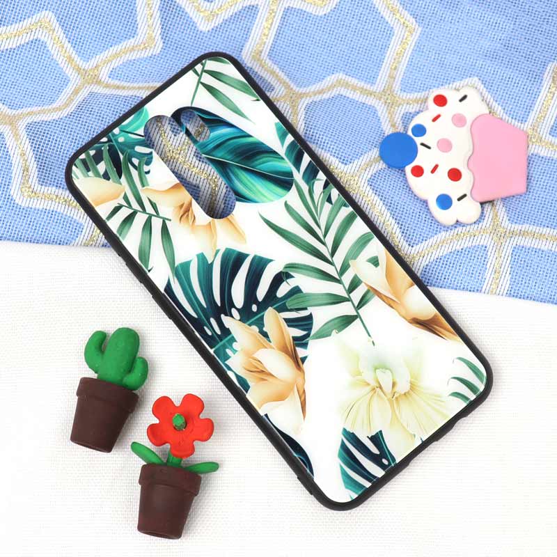 قاب پشت گلسی طرح برگ Xiaomi Redmi Note 8 Pro