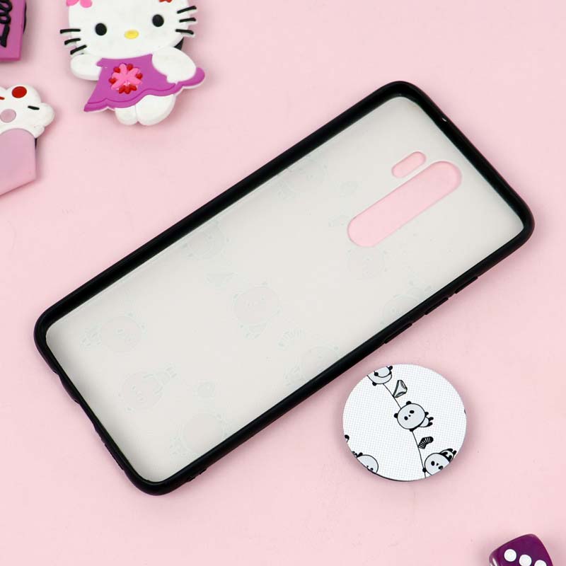 قاب فانتزی برجسته + پاپ سوکت طرح پاندا شیائومی Redmi Note 8 Pro سری D