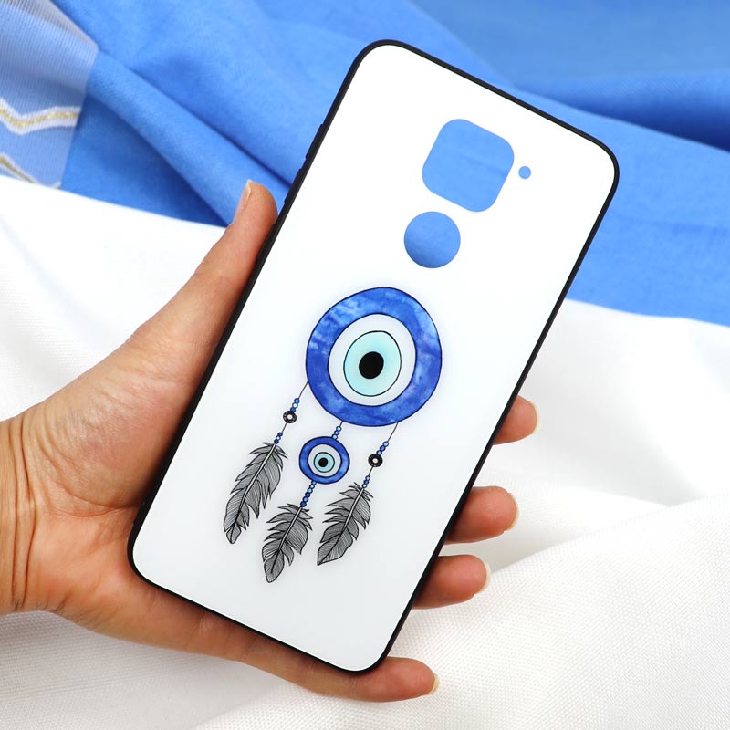 قاب پشت گلسی طرح چشم و نظر Xiaomi Redmi Note 9