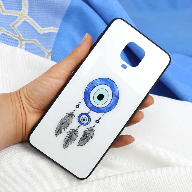 قاب پشت گلسی طرح چشم و نظر Xiaomi Redmi Note 9 Pro