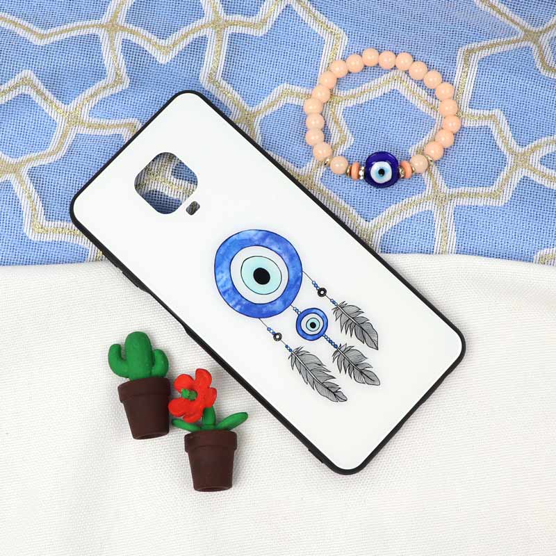 قاب پشت گلس شیائومی Redmi Note 9 Pro طرح چشم و نظر