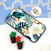 قاب پشت گلسی طرح برگ iPhone 11