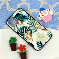 قاب پشت گلسی طرح برگ iPhone 11 Pro Max