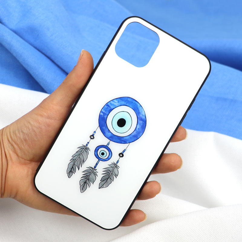قاب پشت گلسی طرح چشم و نظر iPhone 11 Pro Max