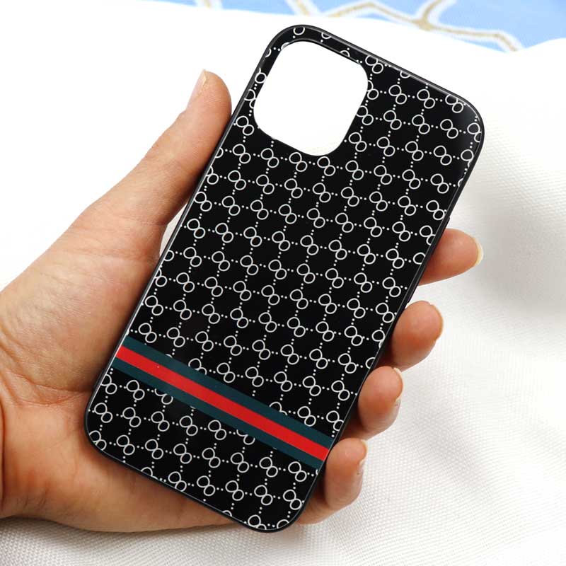 قاب پشت گلسی طرح GUCCI آیفون iPhone 12 Mini