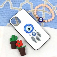 قاب پشت گلسی طرح چشم و نظر iPhone 12 Mini