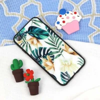قاب پشت گلسی طرح برگ iPhone 7/8