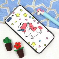 قاب پشت گلسی طرح یونیکورن iPhone 7 Plus / 8 Plus