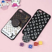 قاب فانتزی برجسته + پاپ سوکت طرح LV آیفون iPhone 7 Plus / 8 Plus سری D