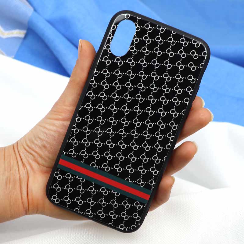 قاب پشت گلسی طرح GUCCI آیفون iPhone X/XS