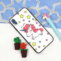 قاب پشت گلسی طرح یونیکورن iPhone XS Max