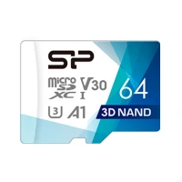 رم میکرو 64 گیگ سیلیکون پاور Silicon Power Superior Pro A1 V30 U3 100MB/s + خشاب