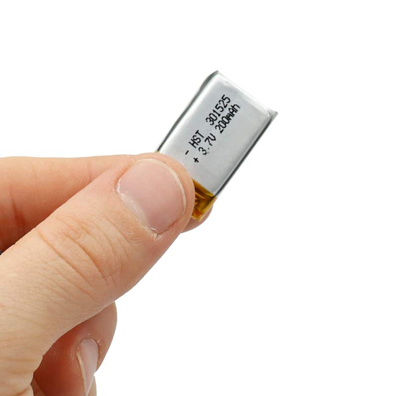 باتری لیتیوم 200mAh 26*16*3mm 301525
