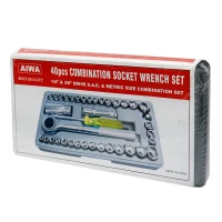 مجموعه 40 عددی آچار بکس و دسته آچار آیوا AIWA