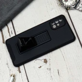 قاب محافظ لنزدار ضد ضربه هولدر کشویی مگنتی Samsung A71 مشکی