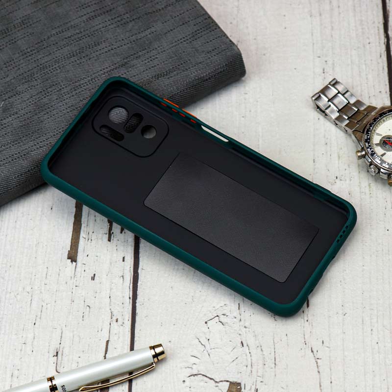 قاب محافظ لنزدار ضد ضربه هولدر کشویی مگنتی Xiaomi Redmi Note 10 رنگی