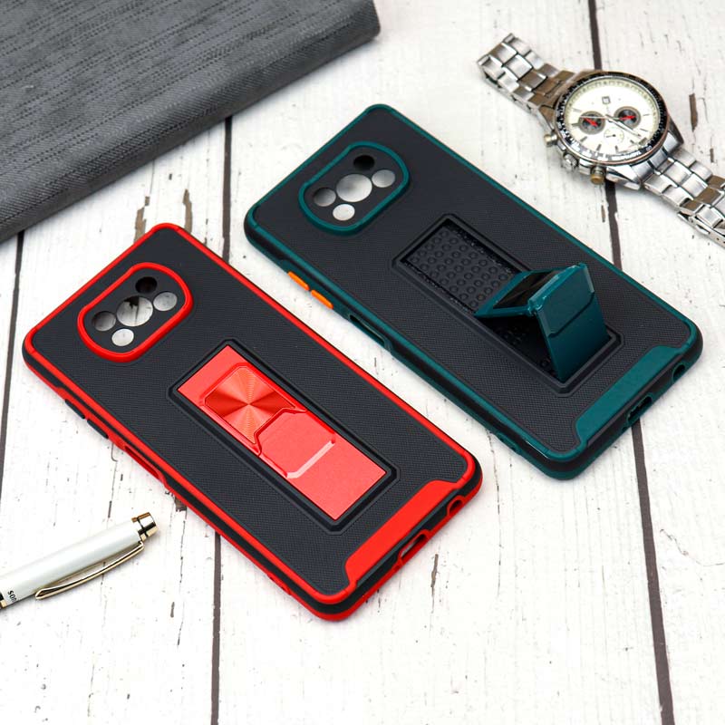قاب محافظ لنزدار ضد ضربه هولدر کشویی مگنتی Xiaomi Poco X3 رنگی