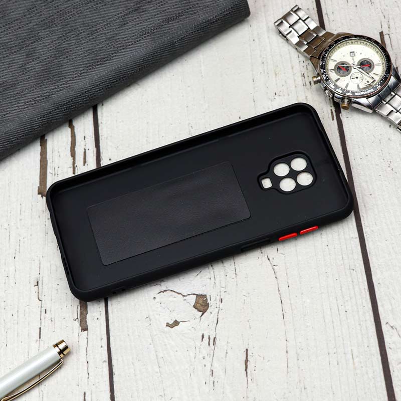 قاب محافظ لنزدار ضد ضربه هولدر کشویی مگنتی Xiaomi Redmi Note 9s / Note 9 Pro مشکی