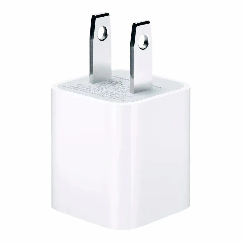 شارژ دیواری اورجینال iPhone 5W + کابل آیفونی