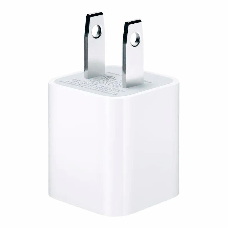 شارژ دیواری اورجینال iPhone 5W + کابل آیفونی