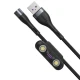 کابل 3 سر مگنتی فست شارژ Baseus CA1T3-B 5A 40W 1m
