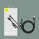 کابل 3 سر مگنتی فست شارژ Baseus CA1T3-B 5A 40W 1m