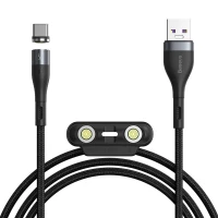 کابل 3 سر مگنتی فست شارژ Baseus CA1T3-B 5A 40W 1m