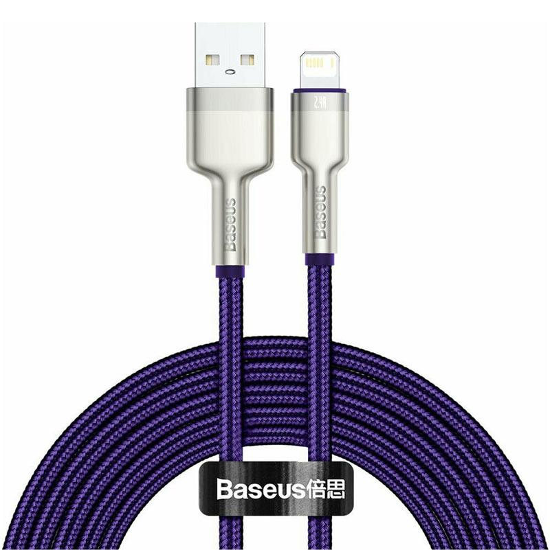 کابل آیفونی Baseus Cafule Series Metal CALJK-A 2.4A 1m