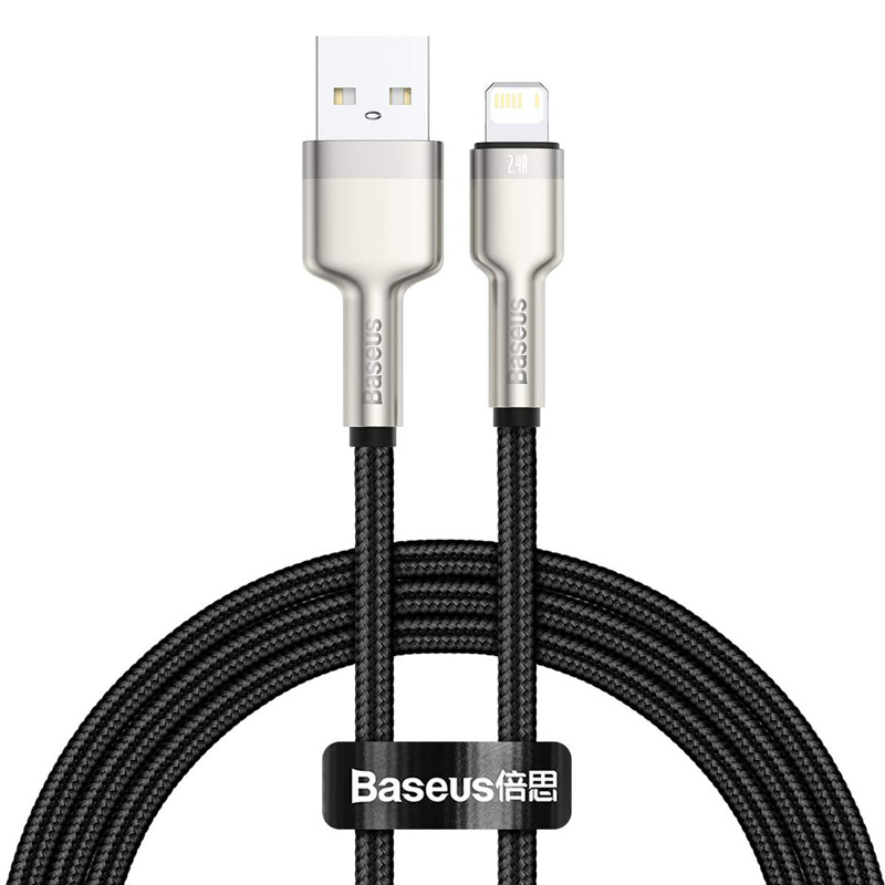 کابل آیفونی Baseus Cafule Series Metal CALJK-A 2.4A 1m